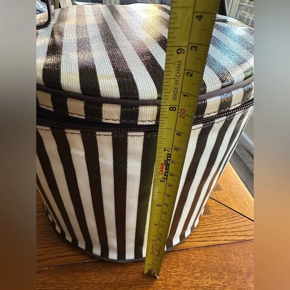 Henri Bendel Centennial Stripes Vintage Train Case Please Read